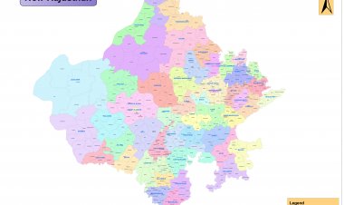 नया राजस्थान कुछ इस प्रकार दीखता है , राजस्थान के 50  जिलों सूचि