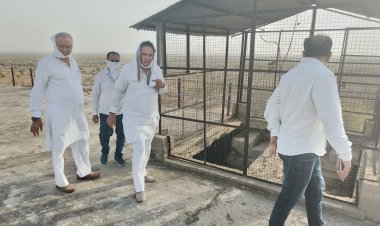 कैबिनेट मंत्री जोगाराम पटेल का लूणी प्रवास: जनता के बीच सुनी समस्याएं, किया पानी के हौद का निरीक्षण