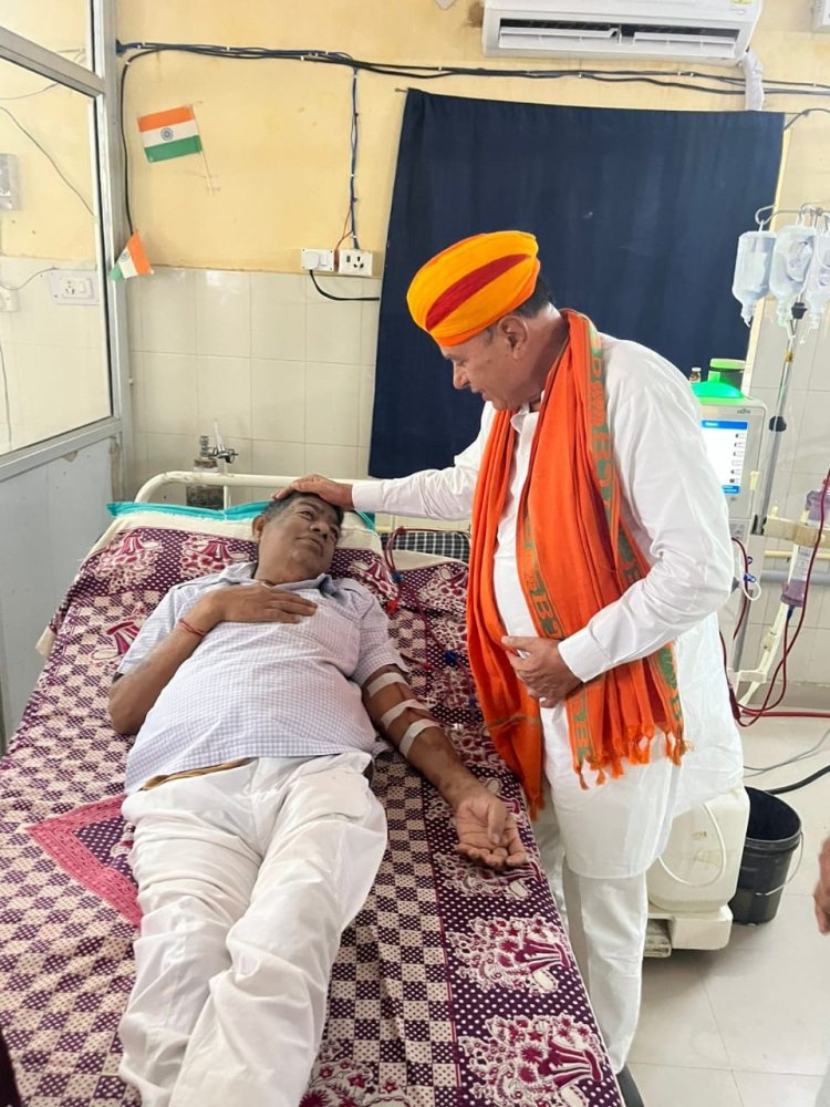 राज्य के विधि एवं न्याय कानून मंत्री जोगाराम पटेल का जैसलमेर प्रवास: जवाहिर अस्पताल का औचक निरीक्षण