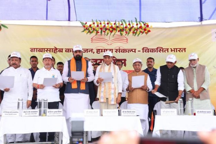 केंद्रीय मंत्री डॉ. मनसुख मांडविया ने बिहार के पटना में ‘जय भीम पदयात्रा’की